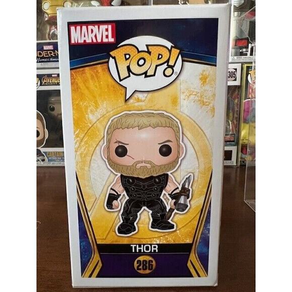 Funko Pop! Avengers Infinity War Thor #286 GITD Asia Exclusive Sticker VAULTED! - Picture 4 of 7
